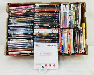 3D Glasses and DVD Assortment