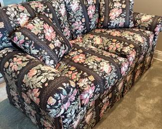 Pair of Floral Love Seats $250 each. Navy, Pink and White Call Donna at 850-516-2425 to Buy!