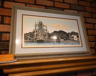 Mystic Seaport by Philadelphia artists Luca Sacco and Robert Ehrlich from the 1980s