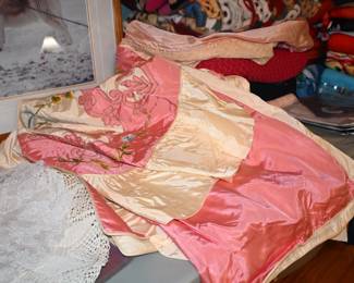 vintage silk bed cover