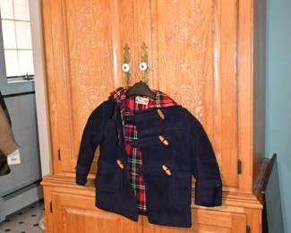 amoire, child wool peacoat