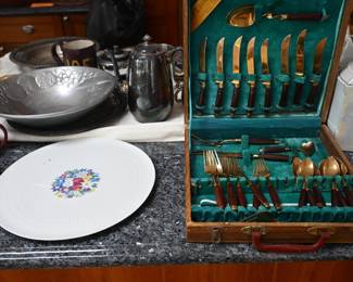 Gold Flatware set
