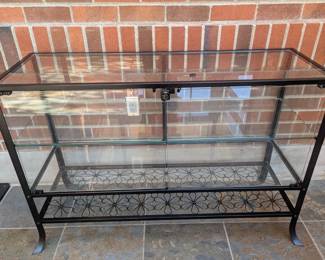 Glass display case