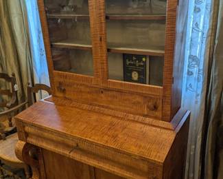 Gorgeous tiger Maple Secretary desk
