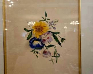 Watercolor framed