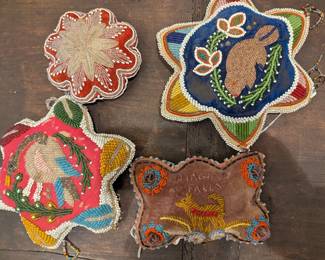 Native American beaded pincushions