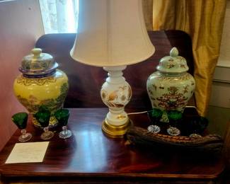 Vases and lamps