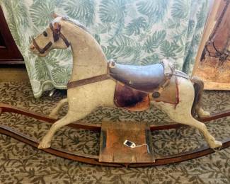 Early rocking horse, antique