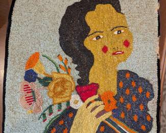 Native American beaded bag. C. 1920s Plateau. 12"x10"