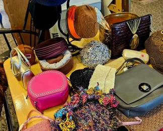 Bags bows and hats