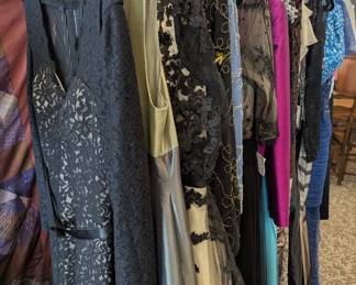 Vintage and couture dresses and blouses