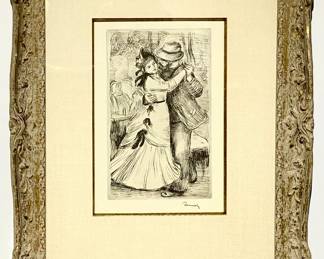 Lot 108 Original Pierre Auguste Renoir Etching La Danse