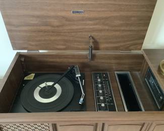 Close up record player