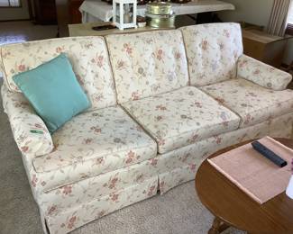 Off white floral sofa