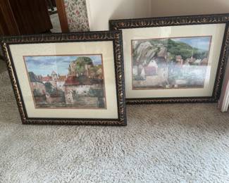 Pair of outdoor pictures