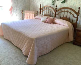 Sumter King bed with mattress and box spring