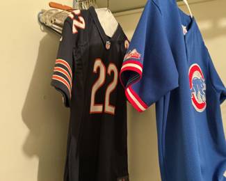 Athletic jerseys…..Bears and Cubs
