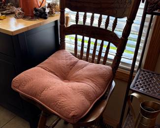 Two Oak Bar Stools