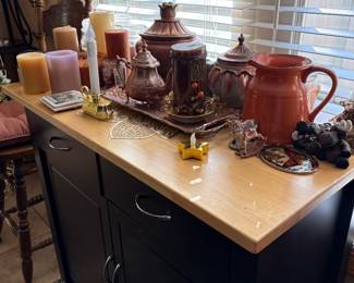 Kitchen Island with Drawers & Cabinets 