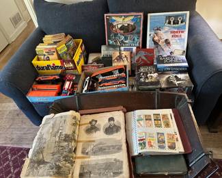 Classics Illustrated Comics, Lionel Buses & Trucks, DVD's, 1864 Harper's Weekly, 2 Books of Vintage Matchbook Covers