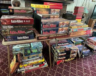Vintage Games - Axis & Allies, Shogun, Samurai, World At War, A Line In The Sand, Titanic, Hardy Boys