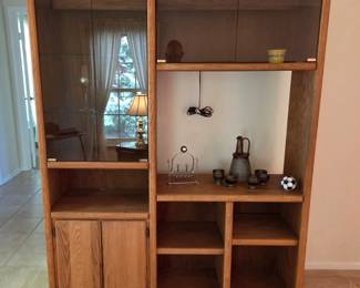 Vintage Thorn wood & Glass Entertainment piece