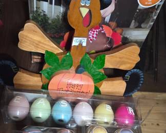 Easter egg Candles and napkin rings