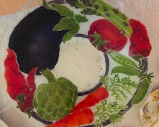 Vintage Peggy Karr glass bowl