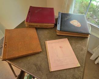 (4) large Vintage Debbie Reynolds Scrap books with real photos & most are signed Autographed