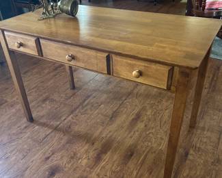 Pine desk. Writing or computer desk.