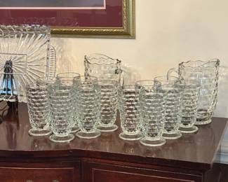 White Hall glasses and pitcher. 2 complete sets. Never used!