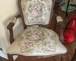 Beautiful enbroidered chair.