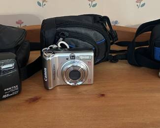 Vintage cameras.