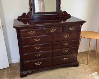 Dresser with mirror.