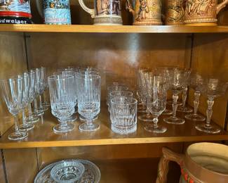 Beautiful crystal drinkware.