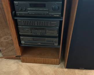 Stacked electronics cabinet. Works excellent.