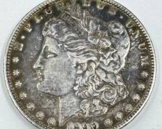 1890 silver morgan coin