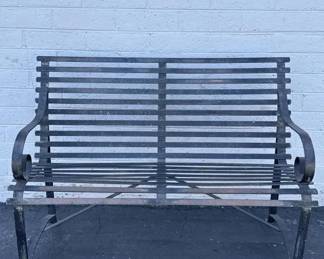 Antique Wrought iron bench