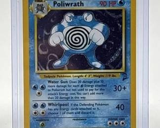 Holo Poliwrath Pokemon Card