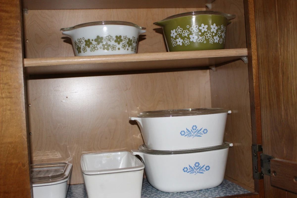 Some vintage patterns of Corning Ware