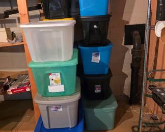 Storage tubs available for purchase