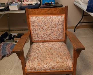 One of two antique rockers