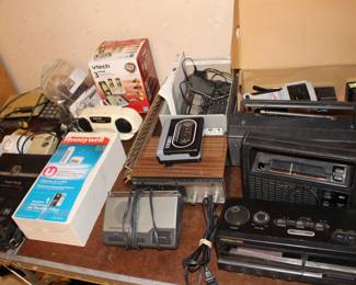 Tape, radios, clocks....
