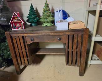 Arts and Crafts mission era library table