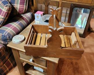 Pineapple Basket, Nice End Tables