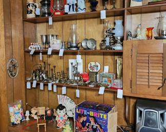 Vintage Toys, Brass, Lanterns, Pewter, Amberina