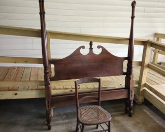 Bed Attributed to Williamston Maker Stacey Cox