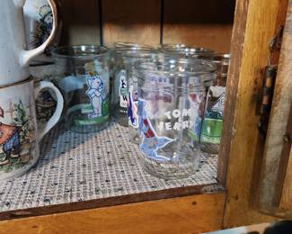 Vintage Cartoon Jelly Glasses