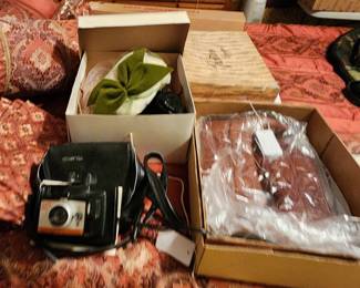 Vintage Hats, Boots, Cameras