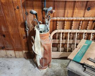 Golf Clubs & Jenny Lind Bed